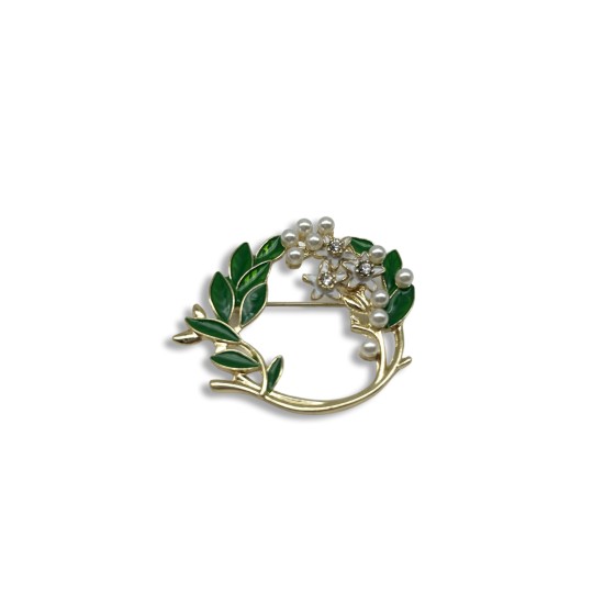 A jasmine brooch