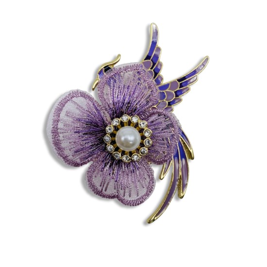 Phoenix bird brooch
