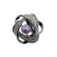 Round pearl brooch